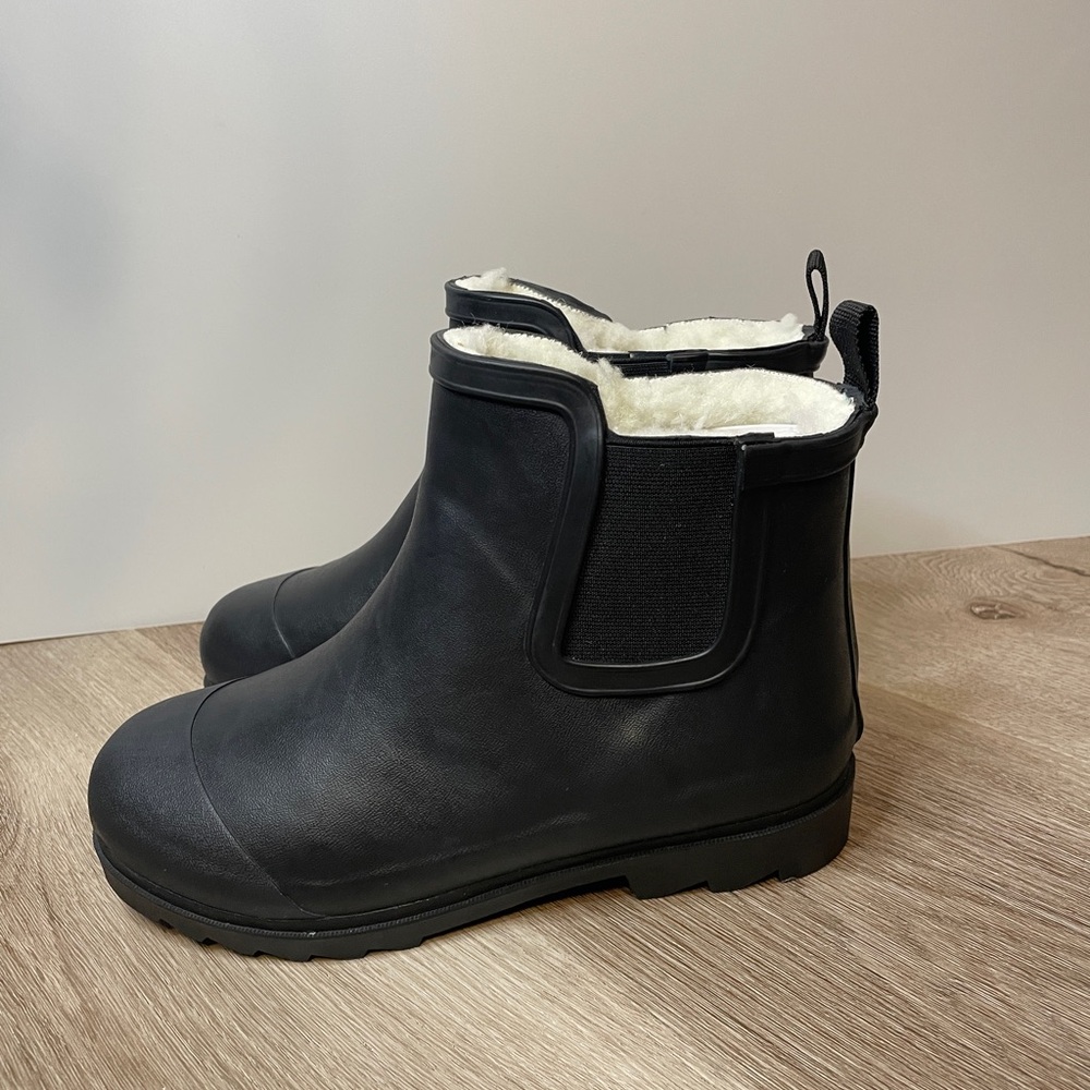 Furuian Rain Boots with Plush Lining